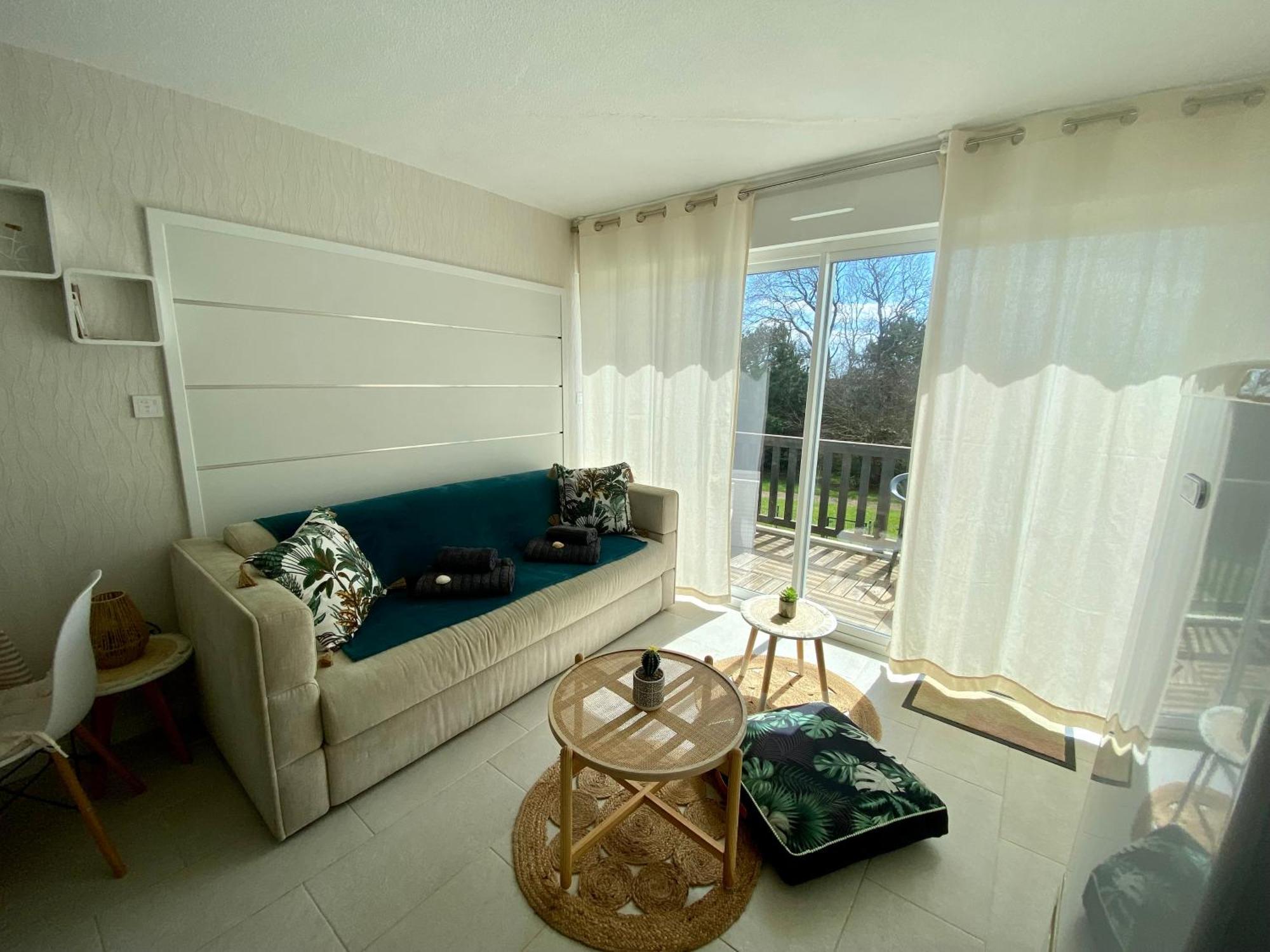 Studio Blue Horizon Vue Mer Guidel-Plage Exterior photo